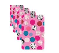 4Pcs Car Air Fresheners Cards Crazy polka dots Hanging Fragrance Scented Cards Lasting Scent Car Aromatherapy Tablets Auto Rearview Mirror Pendant for Wardrobe Shoe Cabinet