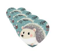 4Pcs Car Air Fresheners Cards Cute cartoon hedgehog Hanging Fragrance Scented Cards Lasting Scent Car Aromatherapy Tablets Auto Rearview Mirror Pendant for Wardrobe Shoe Cabinet