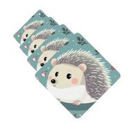 4Pcs Car Air Fresheners Cards Cute cartoon hedgehog Hanging Fragrance Scented Cards Lasting Scent Car Aromatherapy Tablets Auto Rearview Mirror Pendant for Wardrobe Shoe Cabinet