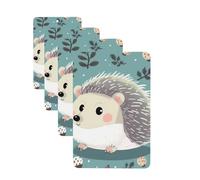 4Pcs Car Air Fresheners Cards Cute cartoon hedgehog Hanging Fragrance Scented Cards Lasting Scent Car Aromatherapy Tablets Auto Rearview Mirror Pendant for Wardrobe Shoe Cabinet