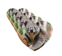 4Pcs Car Air Fresheners Cards Cute Koala Hanging Fragrance Scented Cards Lasting Scent Car Aromatherapy Tablets Auto Rearview Mirror Pendant for Wardrobe Shoe Cabinet