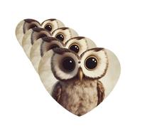 4Pcs Car Air Fresheners Cards Cute Owl Hanging Fragrance Scented Cards Lasting Scent Car Aromatherapy Tablets Auto Rearview Mirror Pendant for Wardrobe Shoe Cabinet