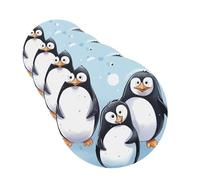 4Pcs Car Air Fresheners Cards Cute Penguins Hanging Fragrance Scented Cards Lasting Scent Car Aromatherapy Tablets Auto Rearview Mirror Pendant for Wardrobe Shoe Cabinet