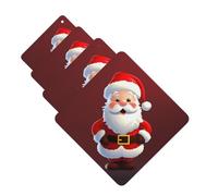 4Pcs Car Air Fresheners Cards Cute Santa Claus Hanging Fragrance Scented Cards Lasting Scent Car Aromatherapy Tablets Auto Rearview Mirror Pendant for Wardrobe Shoe Cabinet