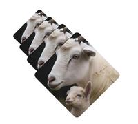 4Pcs Car Air Fresheners Cards Cute Sheep With Mother Hanging Fragrance Scented Cards Lasting Scent Car Aromatherapy Tablets Auto Rearview Mirror Pendant for Wardrobe Shoe Cabinet