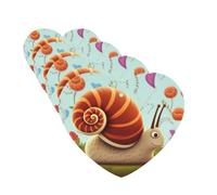 4Pcs Car Air Fresheners Cards Cute Snail Hanging Fragrance Scented Cards Lasting Scent Car Aromatherapy Tablets Auto Rearview Mirror Pendant for Wardrobe Shoe Cabinet