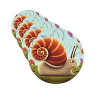 4Pcs Car Air Fresheners Cards Cute Snail Hanging Fragrance Scented Cards Lasting Scent Car Aromatherapy Tablets Auto Rearview Mirror Pendant for Wardrobe Shoe Cabinet