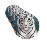 4Pcs Car Air Fresheners Cards Cute white tiger Hanging Fragrance Scented Cards Lasting Scent Car Aromatherapy Tablets Auto Rearview Mirror Pendant for Wardrobe Shoe Cabinet