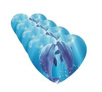 4Pcs Car Air Fresheners Cards Dolphins in Love Hanging Fragrance Scented Cards Lasting Scent Car Aromatherapy Tablets Auto Rearview Mirror Pendant for Wardrobe Shoe Cabinet