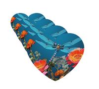 4Pcs Car Air Fresheners Cards Dragonfly and Flower Hanging Fragrance Scented Cards Lasting Scent Car Aromatherapy Tablets Auto Rearview Mirror Pendant for Wardrobe Shoe Cabinet
