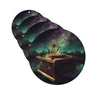 4Pcs Car Air Fresheners Cards Dream Music Box Hanging Fragrance Scented Cards Lasting Scent Car Aromatherapy Tablets Auto Rearview Mirror Pendant for Wardrobe Shoe Cabinet