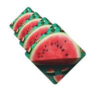 4Pcs Car Air Fresheners Cards Dream Watermelon Hanging Fragrance Scented Cards Lasting Scent Car Aromatherapy Tablets Auto Rearview Mirror Pendant for Wardrobe Shoe Cabinet