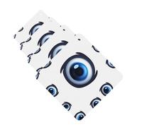 4Pcs Car Air Fresheners Cards Evil eyes Hanging Fragrance Scented Cards Lasting Scent Car Aromatherapy Tablets Auto Rearview Mirror Pendant for Wardrobe Shoe Cabinet