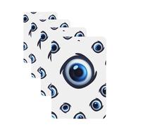 4Pcs Car Air Fresheners Cards Evil eyes Hanging Fragrance Scented Cards Lasting Scent Car Aromatherapy Tablets Auto Rearview Mirror Pendant for Wardrobe Shoe Cabinet