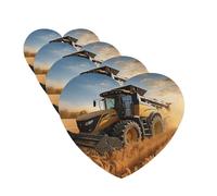 4Pcs Car Air Fresheners Cards Farm Tractor Harvest Hanging Fragrance Scented Cards Lasting Scent Car Aromatherapy Tablets Auto Rearview Mirror Pendant for Wardrobe Shoe Cabinet
