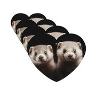 4Pcs Car Air Fresheners Cards Ferrets Hanging Fragrance Scented Cards Lasting Scent Car Aromatherapy Tablets Auto Rearview Mirror Pendant for Wardrobe Shoe Cabinet