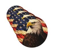 4Pcs Car Air Fresheners Cards Flag and Eagle Hanging Fragrance Scented Cards Lasting Scent Car Aromatherapy Tablets Auto Rearview Mirror Pendant for Wardrobe Shoe Cabinet