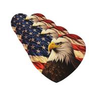 4Pcs Car Air Fresheners Cards Flag and Eagle Hanging Fragrance Scented Cards Lasting Scent Car Aromatherapy Tablets Auto Rearview Mirror Pendant for Wardrobe Shoe Cabinet
