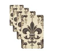 4Pcs Car Air Fresheners Cards Fleur-de-Lis and Coat Arms Knight Hanging Fragrance Scented Cards Lasting Scent Car Aromatherapy Tablets Auto Rearview Mirror Pendant for Wardrobe Shoe Cabinet