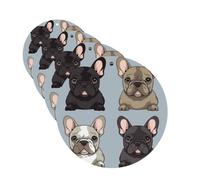 4Pcs Car Air Fresheners Cards french bulldog Hanging Fragrance Scented Cards Lasting Scent Car Aromatherapy Tablets Auto Rearview Mirror Pendant for Wardrobe Shoe Cabinet