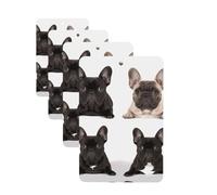 4Pcs Car Air Fresheners Cards french bulldog Hanging Fragrance Scented Cards Lasting Scent Car Aromatherapy Tablets Auto Rearview Mirror Pendant for Wardrobe Shoe Cabinet
