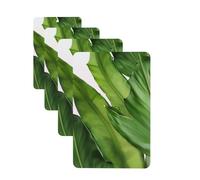 4Pcs Car Air Fresheners Cards Fresh Banana Leaves Hanging Fragrance Scented Cards Lasting Scent Car Aromatherapy Tablets Auto Rearview Mirror Pendant for Wardrobe Shoe Cabinet