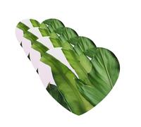 4Pcs Car Air Fresheners Cards Fresh Banana Leaves Hanging Fragrance Scented Cards Lasting Scent Car Aromatherapy Tablets Auto Rearview Mirror Pendant for Wardrobe Shoe Cabinet