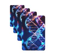 4Pcs Car Air Fresheners Cards Genetic Helix Hanging Fragrance Scented Cards Lasting Scent Car Aromatherapy Tablets Auto Rearview Mirror Pendant for Wardrobe Shoe Cabinet