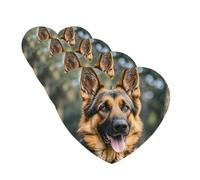 4Pcs Car Air Fresheners Cards German shepherd Hanging Fragrance Scented Cards Lasting Scent Car Aromatherapy Tablets Auto Rearview Mirror Pendant for Wardrobe Shoe Cabinet