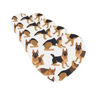 4Pcs Car Air Fresheners Cards German shepherd Hanging Fragrance Scented Cards Lasting Scent Car Aromatherapy Tablets Auto Rearview Mirror Pendant for Wardrobe Shoe Cabinet