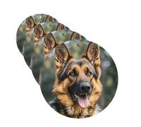 4Pcs Car Air Fresheners Cards German shepherd Hanging Fragrance Scented Cards Lasting Scent Car Aromatherapy Tablets Auto Rearview Mirror Pendant for Wardrobe Shoe Cabinet