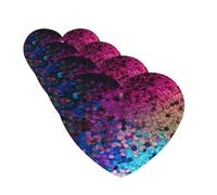 4Pcs Car Air Fresheners Cards Glitter Sequin Spot Hanging Fragrance Scented Cards Lasting Scent Car Aromatherapy Tablets Auto Rearview Mirror Pendant for Wardrobe Shoe Cabinet