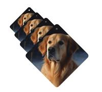 4Pcs Car Air Fresheners Cards golden retriever Hanging Fragrance Scented Cards Lasting Scent Car Aromatherapy Tablets Auto Rearview Mirror Pendant for Wardrobe Shoe Cabinet