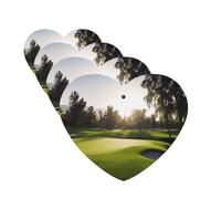 4Pcs Car Air Fresheners Cards Golf Course Hanging Fragrance Scented Cards Lasting Scent Car Aromatherapy Tablets Auto Rearview Mirror Pendant for Wardrobe Shoe Cabinet