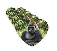 4Pcs Car Air Fresheners Cards Gorilla in the Grass Hanging Fragrance Scented Cards Lasting Scent Car Aromatherapy Tablets Auto Rearview Mirror Pendant for Wardrobe Shoe Cabinet
