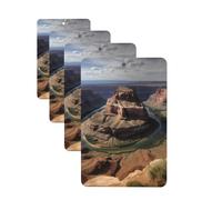 4Pcs Car Air Fresheners Cards Grand Canyon Arizona Hanging Fragrance Scented Cards Lasting Scent Car Aromatherapy Tablets Auto Rearview Mirror Pendant for Wardrobe Shoe Cabinet