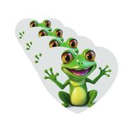 4Pcs Car Air Fresheners Cards Green Frog Hanging Fragrance Scented Cards Lasting Scent Car Aromatherapy Tablets Auto Rearview Mirror Pendant for Wardrobe Shoe Cabinet