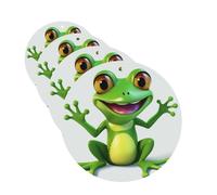 4Pcs Car Air Fresheners Cards Green Frog Hanging Fragrance Scented Cards Lasting Scent Car Aromatherapy Tablets Auto Rearview Mirror Pendant for Wardrobe Shoe Cabinet