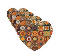 4Pcs Car Air Fresheners Cards Group of Moroccan Geometric Hanging Fragrance Scented Cards Lasting Scent Car Aromatherapy Tablets Auto Rearview Mirror Pendant for Wardrobe Shoe Cabinet