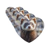 4Pcs Car Air Fresheners Cards Hairy Ferret Hanging Fragrance Scented Cards Lasting Scent Car Aromatherapy Tablets Auto Rearview Mirror Pendant for Wardrobe Shoe Cabinet