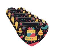 4Pcs Car Air Fresheners Cards Happy birthday images Hanging Fragrance Scented Cards Lasting Scent Car Aromatherapy Tablets Auto Rearview Mirror Pendant for Wardrobe Shoe Cabinet