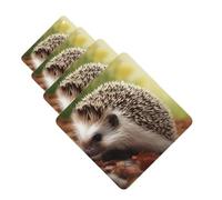 4Pcs Car Air Fresheners Cards hedgehog Hanging Fragrance Scented Cards Lasting Scent Car Aromatherapy Tablets Auto Rearview Mirror Pendant for Wardrobe Shoe Cabinet