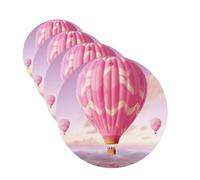 4Pcs Car Air Fresheners Cards Hot Air Balloon Hanging Fragrance Scented Cards Lasting Scent Car Aromatherapy Tablets Auto Rearview Mirror Pendant for Wardrobe Shoe Cabinet