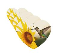 4Pcs Car Air Fresheners Cards Hummingbird Sunflower Hanging Fragrance Scented Cards Lasting Scent Car Aromatherapy Tablets Auto Rearview Mirror Pendant for Wardrobe Shoe Cabinet