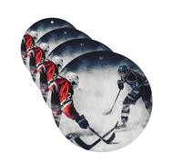 4Pcs Car Air Fresheners Cards Ice Hockey Art Hanging Fragrance Scented Cards Lasting Scent Car Aromatherapy Tablets Auto Rearview Mirror Pendant for Wardrobe Shoe Cabinet