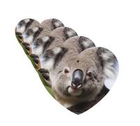 4Pcs Car Air Fresheners Cards Koala Bear Hanging Fragrance Scented Cards Lasting Scent Car Aromatherapy Tablets Auto Rearview Mirror Pendant for Wardrobe Shoe Cabinet