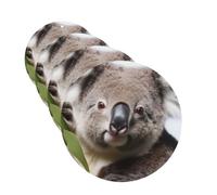 4Pcs Car Air Fresheners Cards Koala Bear Hanging Fragrance Scented Cards Lasting Scent Car Aromatherapy Tablets Auto Rearview Mirror Pendant for Wardrobe Shoe Cabinet