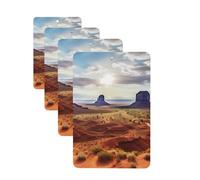 4Pcs Car Air Fresheners Cards Landscape of Monument Valley Hanging Fragrance Scented Cards Lasting Scent Car Aromatherapy Tablets Auto Rearview Mirror Pendant for Wardrobe Shoe Cabinet