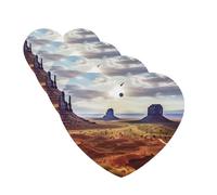 4Pcs Car Air Fresheners Cards Landscape of Monument Valley Hanging Fragrance Scented Cards Lasting Scent Car Aromatherapy Tablets Auto Rearview Mirror Pendant for Wardrobe Shoe Cabinet