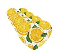 4Pcs Car Air Fresheners Cards Lemon Fruit Pattern Hanging Fragrance Scented Cards Lasting Scent Car Aromatherapy Tablets Auto Rearview Mirror Pendant for Wardrobe Shoe Cabinet
